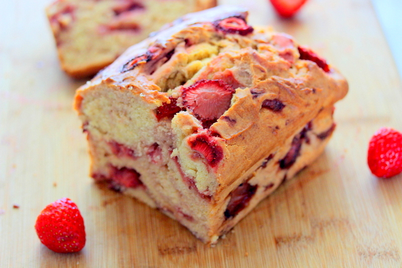 Chai Strawberry Bread with Strawberry Mascarpone Spread